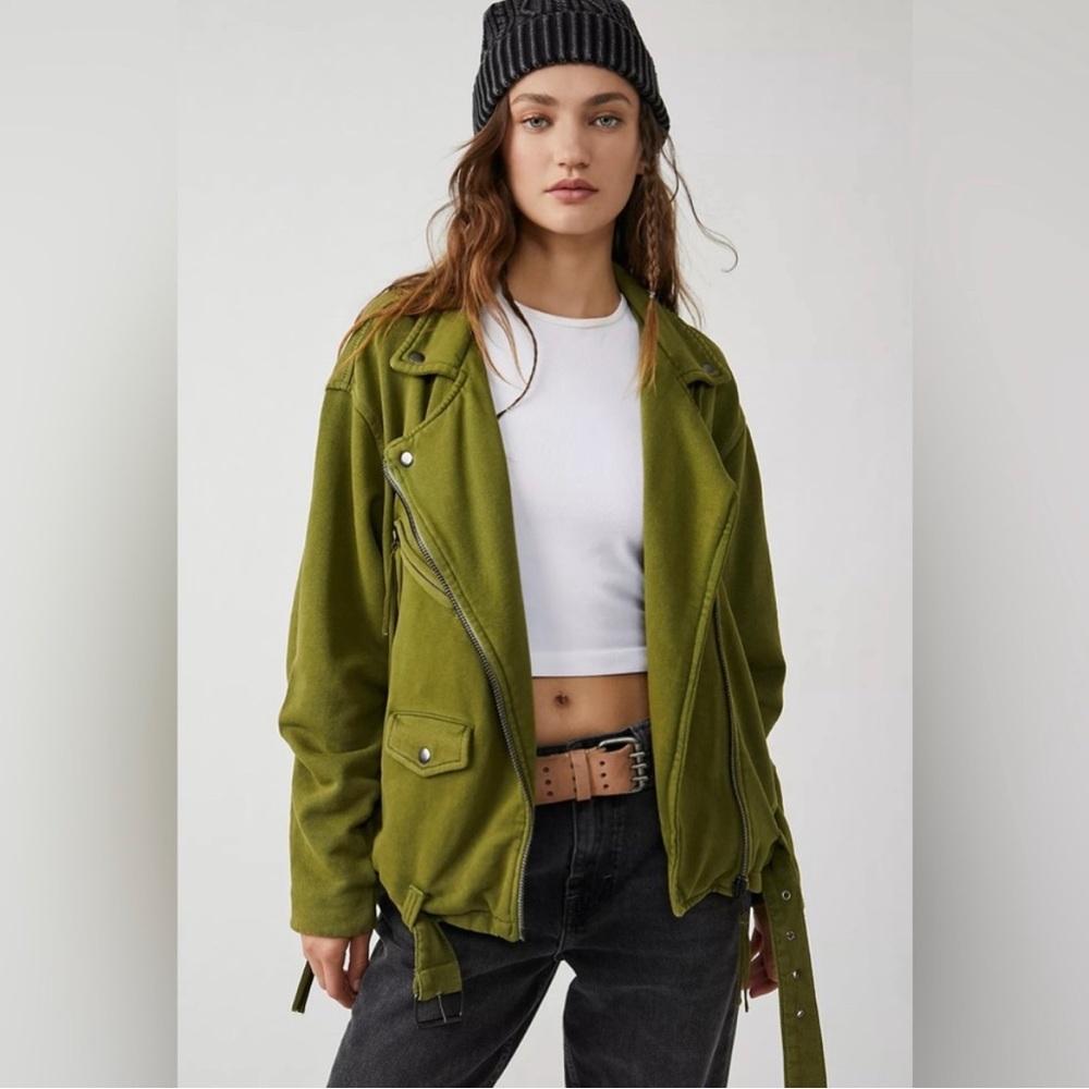 Rebel Moto Cotton Jacket by Free People